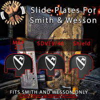 1st Cavalry Division Laser Engraved Slide Plate for Smith and Wesson