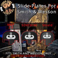 Master Parachutist Badge Laser Engraved Slide Plate for Smith and Wesson