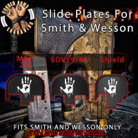 Bloody Hand Engraved Slide Plate for Smith and Wesson