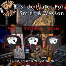 Royal Flush Engraved Slide Plate for Smith and Wesson