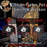 AK Anarchy Engraved Slide Plate for Smith and Wesson