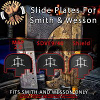3 Crosses on the Hill Engraved Slide Plate for Smith and Wesson