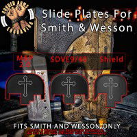 Orthodox Cross Engraved Slide Plate for Smith and Wesson