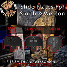 Orthodox Cross Engraved Slide Plate for Smith and Wesson