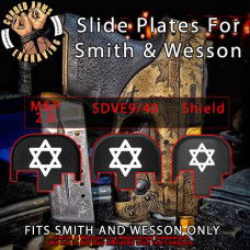 Star of David Engraved Slide Plate for Smith and Wesson