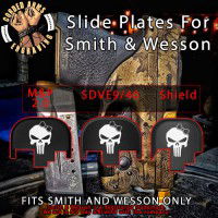 Punisher Girl Engraved Slide Plate for Smith and Wesson