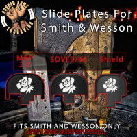 Rose Engraved Slide Plate for Smith and Wesson