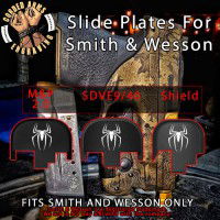 Spider Engraved Slide Plate for Smith and Wesson