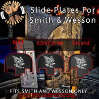 Tribal Eagle Engraved Slide Plate for Smith and Wesson