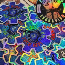 Corded Arms Stack Up Hologram BCG Sticker