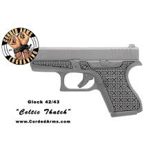 "Celtic Thatch" Custom Glock Stippling G42/43