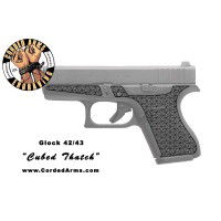 "Cubed Thatch" Custom Glock Stippling G42/43