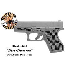 "Deco Diamond" Custom Glock Stippling G42/43