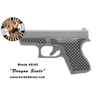 "Dragon Scale" Custom Glock Stippling G42/43
