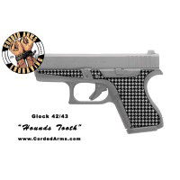 "Hounds Tooth" Custom Glock Stippling G42/43