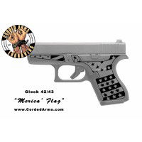 "Merica' Flag" Custom Glock Stippling G42/43