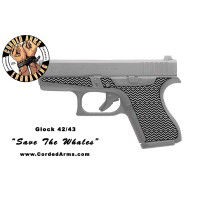 "Save The Whales" Custom Glock Stippling G42/43