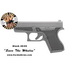 "Save The Whales" Custom Glock Stippling G42/43