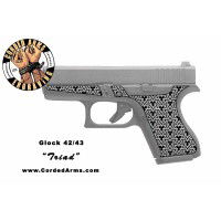 "Triad" Custom Glock Stippling G42/43