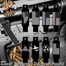 Flag Laser Engraved Trigger Guards