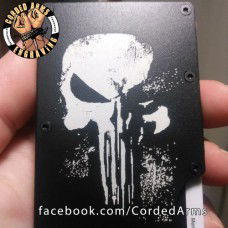 Punisher Laser Engraved EDC  Money Clip Credit Card Wallet
