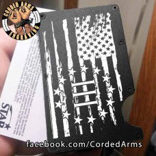 3 Percenter Flag Laser Engraved EDC  Money Clip Credit Card Wallet