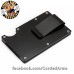 Hibiscus Laser Engraved EDC  Money Clip Credit Card Wallet