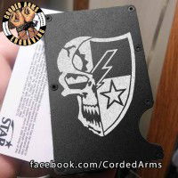 75th Regiment Laser Engraved EDC  Money Clip Credit Card Wallet