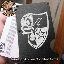 75th Regiment Laser Engraved EDC  Money Clip Credit Card Wallet