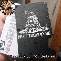 Gadsden Flag Laser Engraved EDC  Money Clip Credit Card Wallet