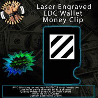3rd Infantry Division Laser Engraved EDC Money Clip Credit Card Wallet