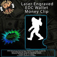 FU BigFoot Laser Engraved EDC  Money Clip Credit Card Wallet