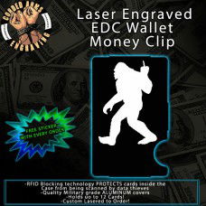 FU BigFoot Laser Engraved EDC  Money Clip Credit Card Wallet