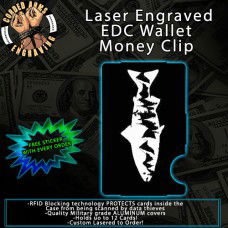 Mtn Fish Laser Engraved EDC  Money Clip Credit Card Wallet