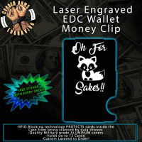 Oh Fox! Laser Engraved EDC  Money Clip Credit Card Wallet