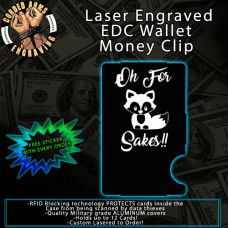 Oh Fox! Laser Engraved EDC  Money Clip Credit Card Wallet
