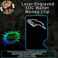 Ram Laser Engraved EDC  Money Clip Credit Card Wallet