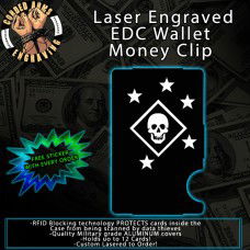Marine Raiders Laser Engraved EDC Money Clip Credit Card Wallet