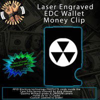 Fall Out Laser Engraved EDC  Money Clip Credit Card Wallet