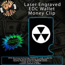 Fall Out Laser Engraved EDC  Money Clip Credit Card Wallet