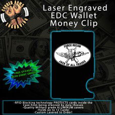 Force Recon Laser Engraved EDC Money Clip Credit Card Wallet