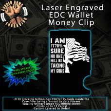 1776% Sure Laser Engraved EDC Money Clip Credit Card Wallet
