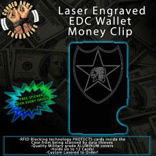 2nd Infantry Division Laser Engraved EDC Money Clip Credit Card Wallet