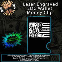 W.S.G.&F. Laser Engraved EDC Money Clip Credit Card Wallet
