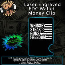 W.S.G.&F. Laser Engraved EDC Money Clip Credit Card Wallet
