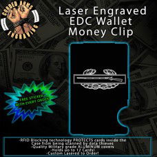 Combat Infantryman Laser Engraved EDC Money Clip Credit Card Wallet