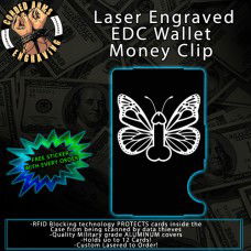 NutterFly Laser Engraved EDC Money Clip Credit Card Wallet