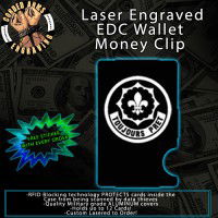 2nd Cavalry Regiment Laser Engraved EDC Money Clip Credit Card Wallet
