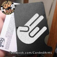 The Shocker Laser Engraved EDC  Money Clip Credit Card Wallet