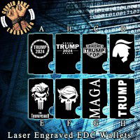 Trump Collection Laser Engraved EDC  Money Clip Credit Card Wallet